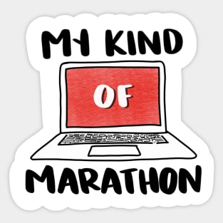 My Kind of Marathon Sticker